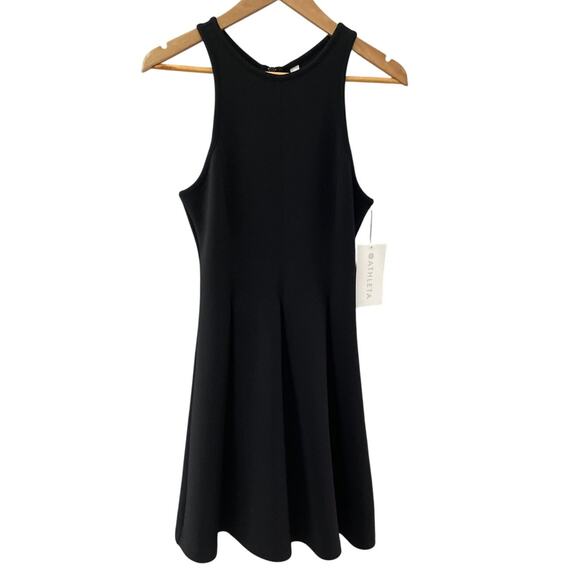 Athleta En Route‎ Luxe Black Stretch Scuba Dress Size Small - Picture 9 of 12
